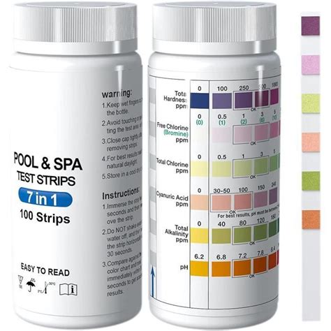 Produit De Mesure Pour Piscine Lot Bandelettes Test Ph Spa