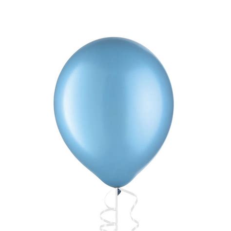 Powder Blue Pearl Balloon 12in 1ct Party City