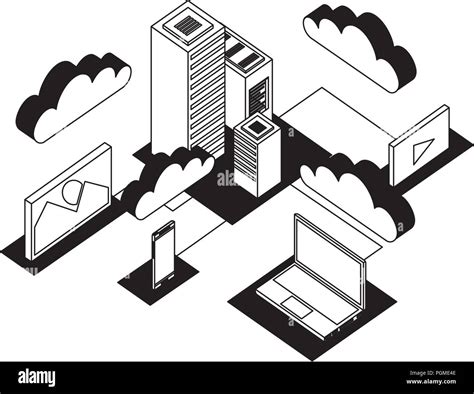 data center network icons Stock Vector Image & Art - Alamy