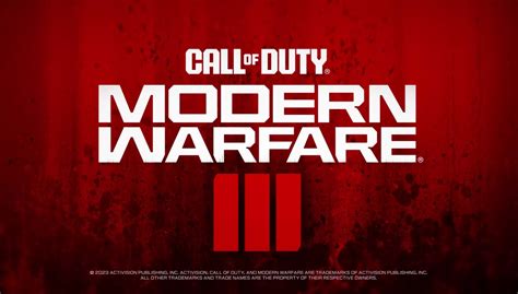 Anunciada La Fecha De Lanzamiento De Call Of Duty Modern Warfare 3