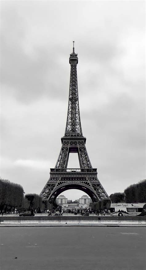 The Eiffel Tower In Black And White