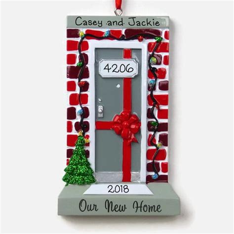 Our First Home Christmas Ornament Personalized New Homeowner Etsy