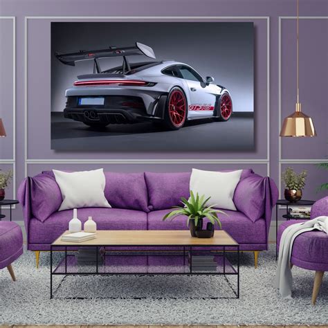 Porsche Gt Rs Canvas Porsche Canvas Print Porsche Wall Art Sport