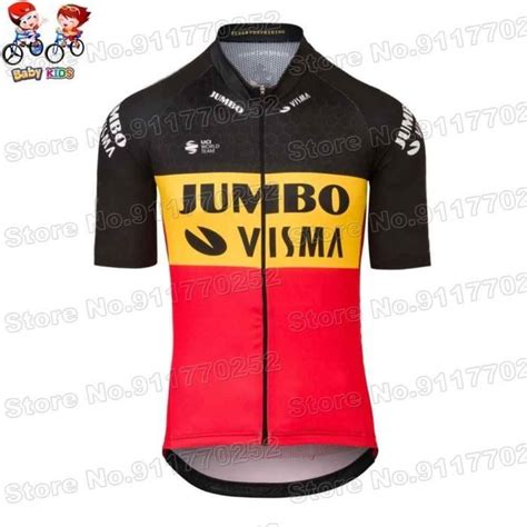 Maillot De Cyclisme Trilogy Pour Enfants Jumbo Visma France Tour TDF