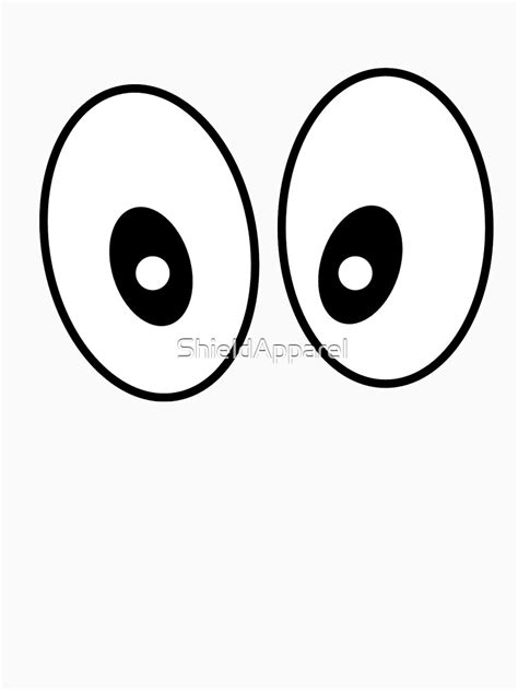 "Googly Cartoon Eyes Art Meme Joke Funny" T-shirt for Sale by ...