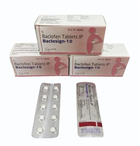 10 Mg Baclofen Tablets IP At Rs 1000 Box Erectile Dysfunction In New