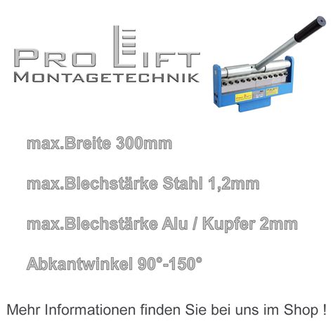 Abkantmaschine Mm X Mm F R Schraubstock Fm J Pro Lift