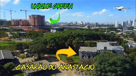 Drone na Marginal Tietê Obras do Unique Green Casarão do Anastácio e