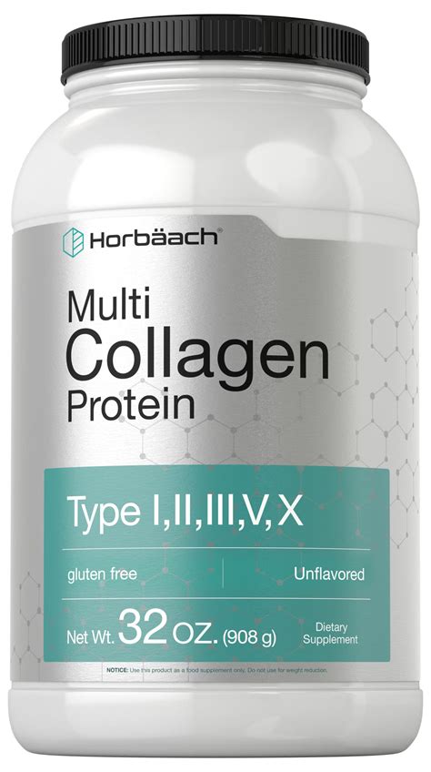 Buy Horbaach Multi Collagen Protein Powder 32 Oz Type I II III V