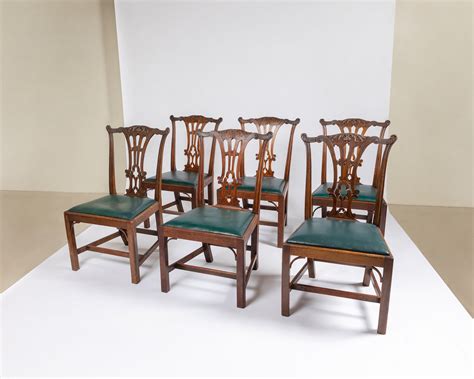 Set of Six Chippendale Period Dining Chairs | Howe London