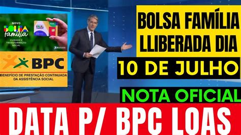 Mudou Tudo Saque Liberado Para Bpc Loas Bolsa Fam Lia Valor Maior