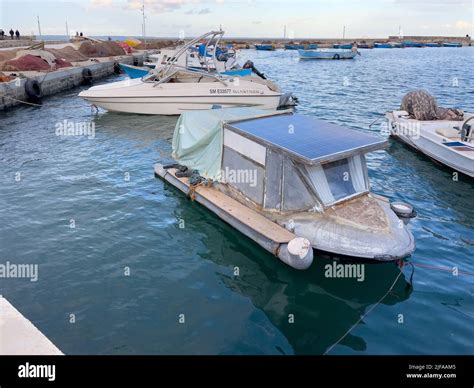 Fishing Boats Parked In The Harbor Stock Photo Alamy