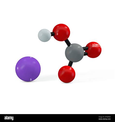 Sodium bicarbonate molecule, illustration Stock Photo - Alamy