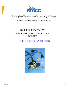 Fillable Online Bmcc Cuny PREPARED BY THE DEPARTMENT OF NURSING Bmcc