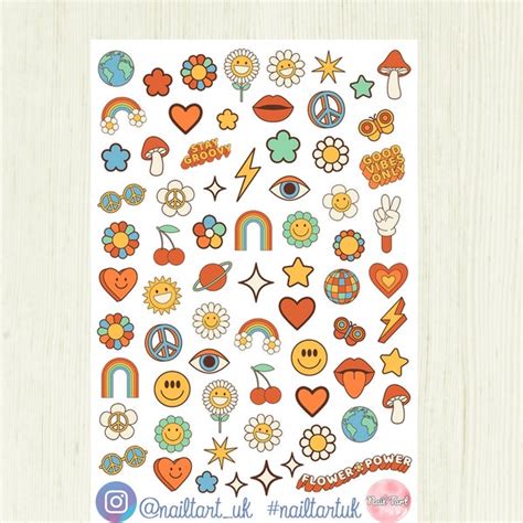 Nail Stickers Etsy Uk