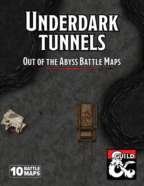 Underdark Tunnels For Travel Sessions Out Of The Abyss Battle Maps Dungeon Masters Guild