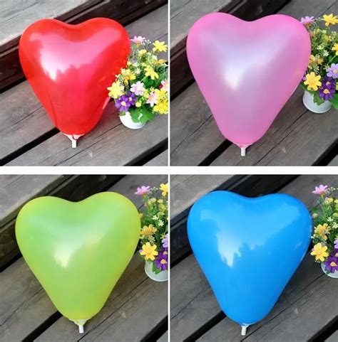 22grams 10 Inch 23 25cm Heart Shaped Colorful Latex Balloons For Birthday Wedding Party