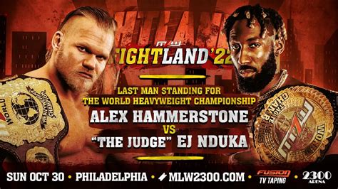 Last Man Standing World Title Match Set For Mlw Fightland