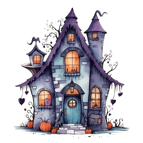 Halloween Clipart Spooky Haunted House Transparent Png Commercial Use