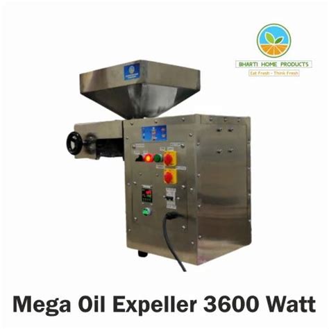 Commercial Oil Extraction Machine 3600 Watt Capacity 20 To 25 Kg Hr At