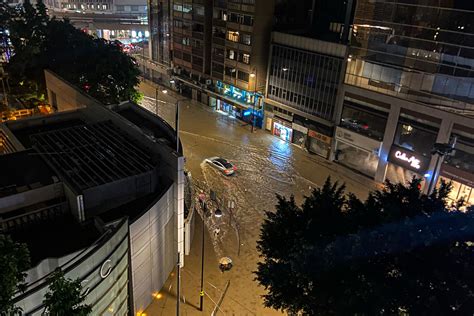 Record rainfall floods Hong Kong days after typhoon