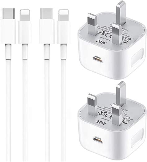 Pack Usb C Plug For Iphone Charger Type C Fast Charger Plug And