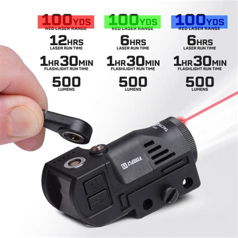 Firefly V Red Green Blue Laser Flashlight Combo Pistol