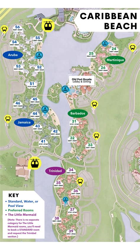 Caribbean Beach Resort Maps - WDW Prep School