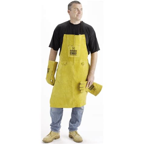 Elliotts Golden Chief Premium Welding Apron TIAS Total Industrial