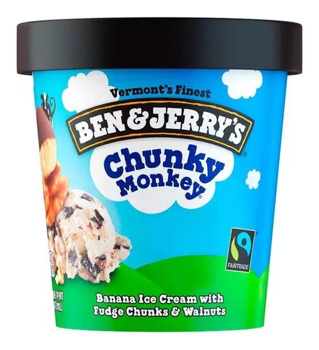 Helado Ben And Jerrys Chunky Monkey 473ml Mercadolibre