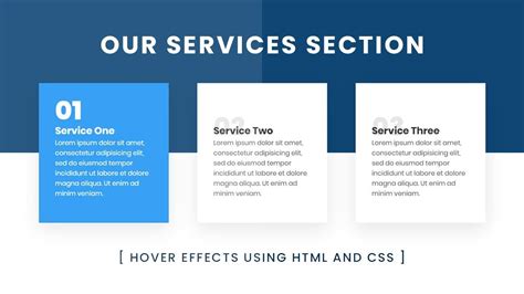 Our Services Section Design Using Html And Css With Cool Hover Effects