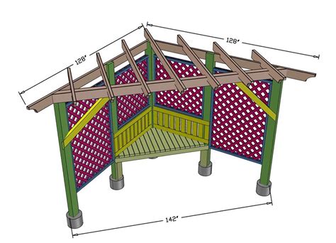 How to Build a DIY Garden Arbor with a Bench - TheDIYPlan | Backyard ...