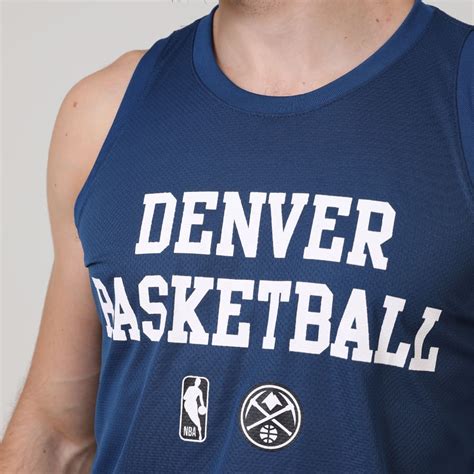 Regata Nba Denver Nuggets Mach O Masculina Azul