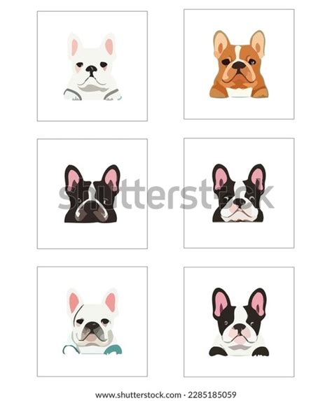 Funny Bulldog Face Isolated Vector Illustration Stock Vector (Royalty ...