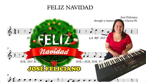 Feliz Navidad Jose Feliciano Partitura Flauta Viol N Guitarra