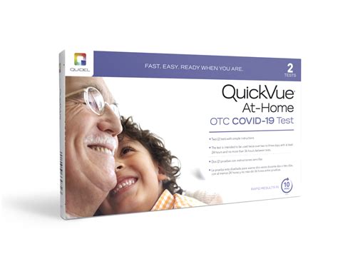 At Home Rapid Covid 19 Antigen Test Quidel Quickvue At Home Otc Covid