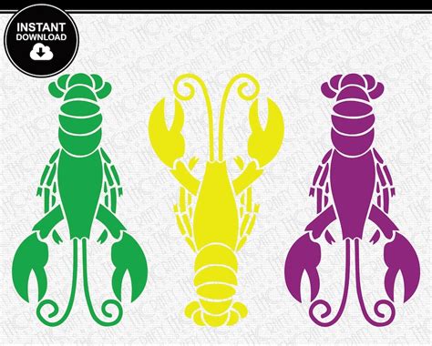 Crawfish Svg Mardi Gras Svg Crawfish Boil Crayfish Etsy