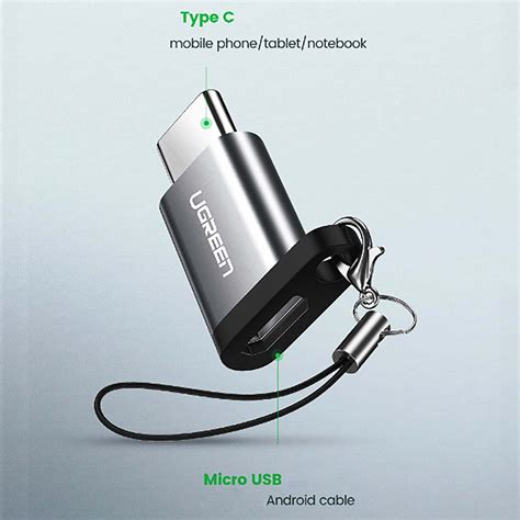 Adaptador Otg Usb Tipo C Macho A Micro Usb Hembra Ugreen Mercado Libre