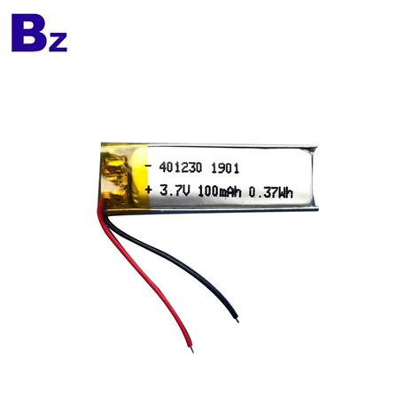 Cheap Smart Card Battery BZ 401230 100mAh 3 7V Li Polymer Battery With