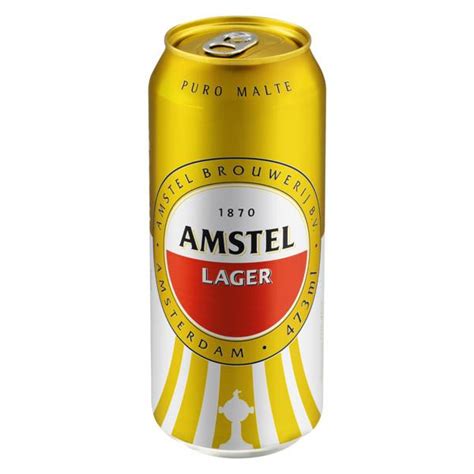 Cerveja Lager Puro Malte Amstel Lata 473ml Supermercado Pedralli