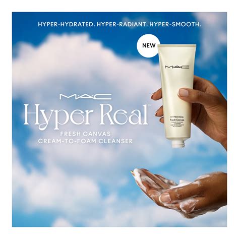 ซื้อ Mac Cosmetics Hyper Real™ Fresh Canvas Cream To Foam Cleanser