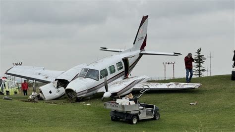 Small plane crash lands on golf course near Calgary airport