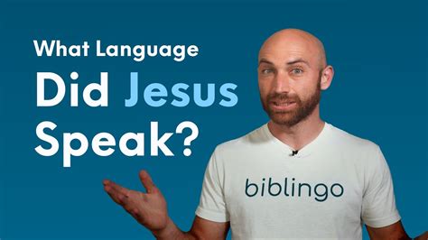 What Language Did Jesus Speak Youtube