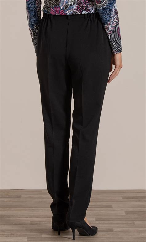 Anna Rose Slim Leg Trousers 27 Inch In Black Klass