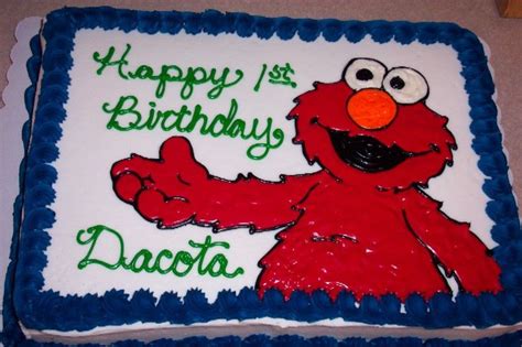 Elmo 1St Birthday Cake - CakeCentral.com