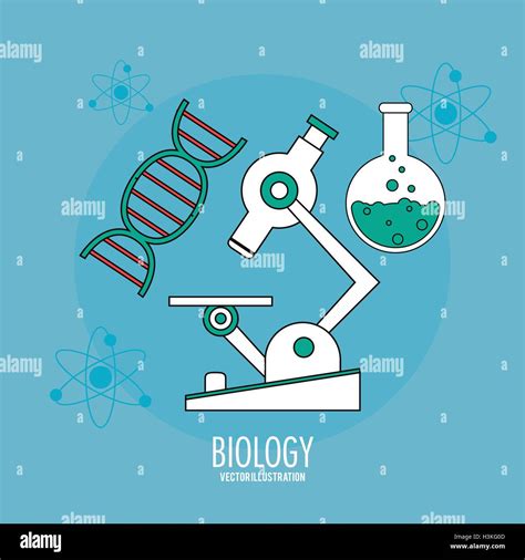 Biology Design Lab Icon Flat Illustration Vector Stock Vector Image