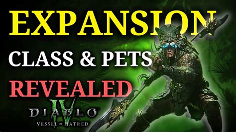 Diablo 4 Expansion Revealed Pets Spiritborn Class YouTube