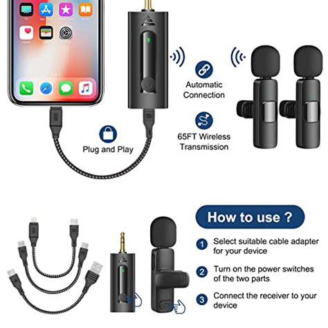 Bzxzb Micr Fono Inal Mbrico Para Iphone Tel Fono Android C