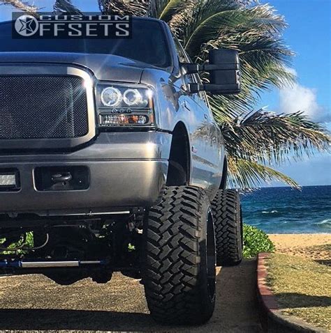 Wheel Offset 2005 Ford F 250 Super Duty Super Aggressive 3 5 Lifted 9