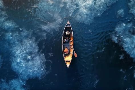 Premium Photo A Boat Floating In The Water